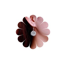 Inateannal Sunflower Earrings Sunflower Flower Drop Earrings Vintage Metal Sunflower Earrings Gold Sunflower Earrings 3D Sunflower Flower Earrings Statement Floral Earrings, Zinc, No Gemstone