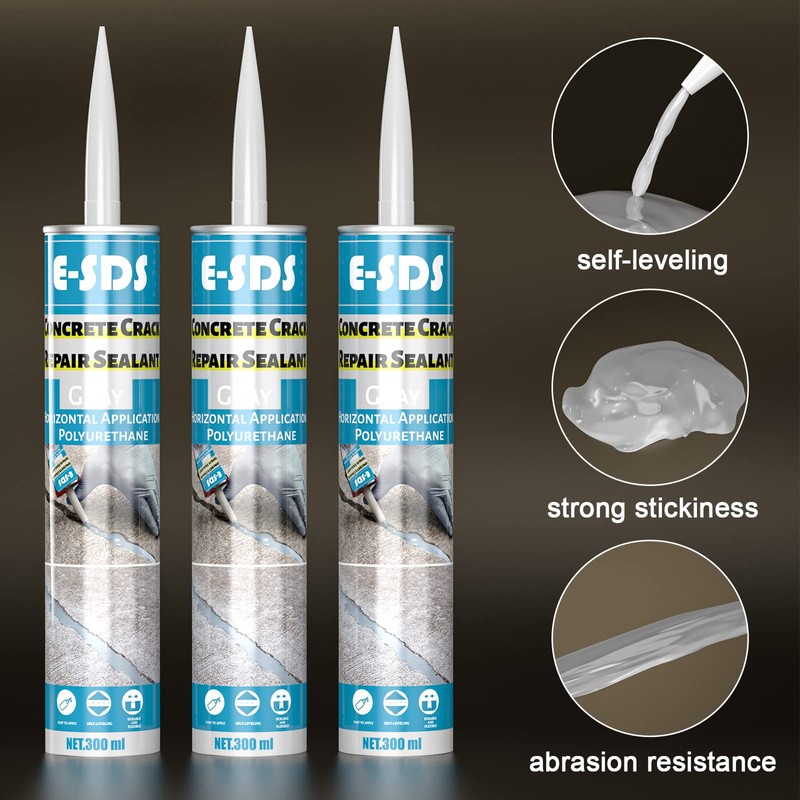 E-SDS Concrete Crack Filler and Sealant Self-Leveling, Polyurethane Construction Crack