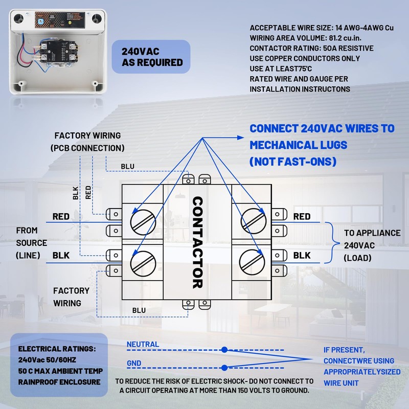 50 Amp Load Manager Smart Management Module compatible with Generac