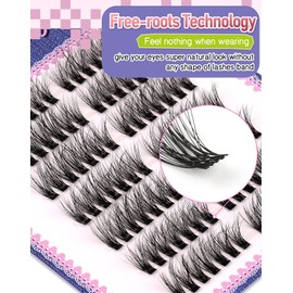 Lash clusters lash extensions 112 clusters mix 5 lenghts eyelash extension Frihappy individual lashes, Frihappy Girasol