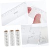 Healeved 50pcs Eyebrow Drawing Ruler Stickers European-style Positioning Eyebrow Line