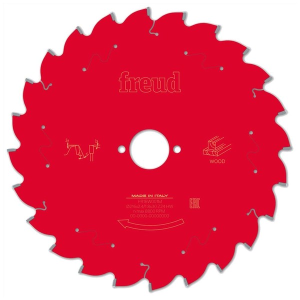 Freud Wood Mitre Saw Blade 216mm x 30mm 24T Corded,