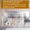Bravex Keyless Entry Keypad Deadbolt Door Lock 304 Stainless Steel