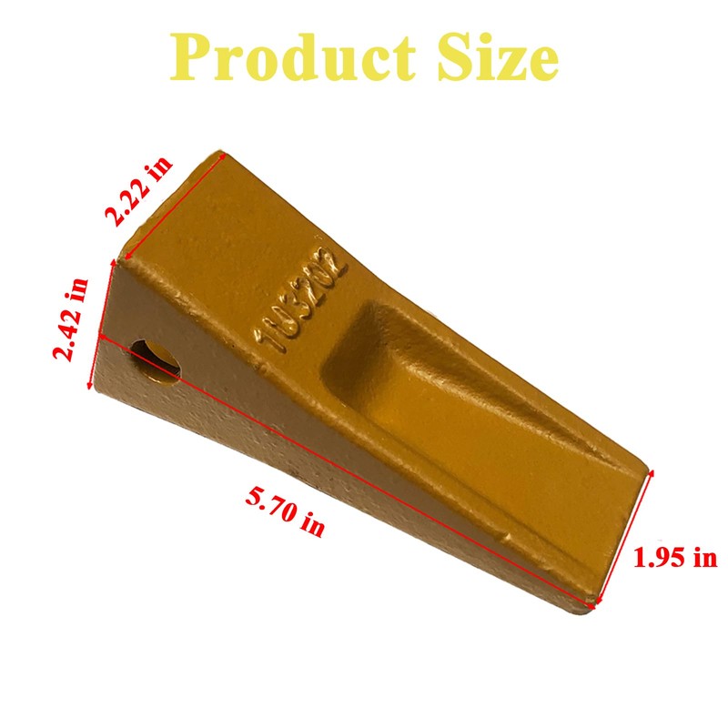 HYAT 1U3202 Excavator Bucket Teeth + 8E6208/9W7112P W/Pins + 8E6209/4T0001W