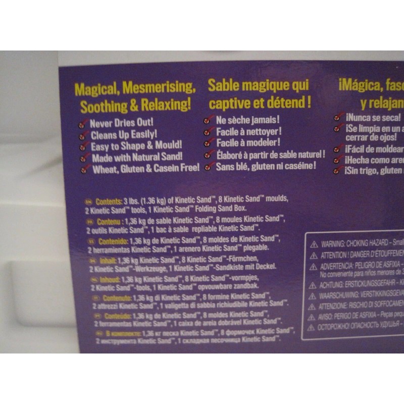 SPIN MASTER KINETIC FOLDING SAND BOX 3 LBS SAND WITH