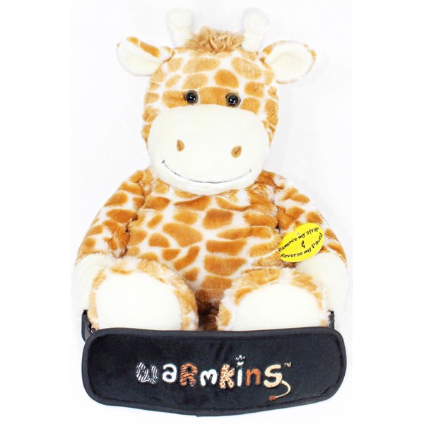 Winston Warmkins Original 18" Weighted Sensory Plush Giraffe Feels Like a Warm-Hug,Therapeutic,Calming,Comforting.Hot/Cold,Microwavable,Doubles as Backpack and Storage,Removable Straps,Reversible Paws