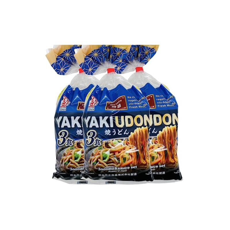Itsuki Foods Yakiudon 3 servings with Soy Sauce 23.92 Oz