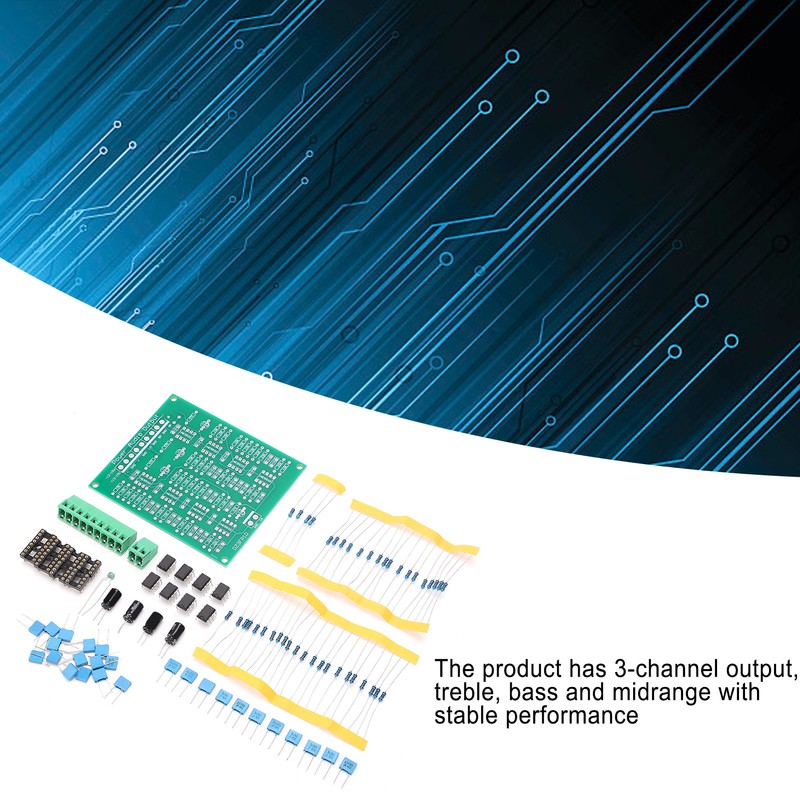PreAmplifier Module DIY Kit 3-Channel Output NE5532 Op Amp Dual