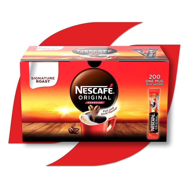 NESCAFÉ Original Instant Coffee Sachets - 200 x 1.8g Sticks