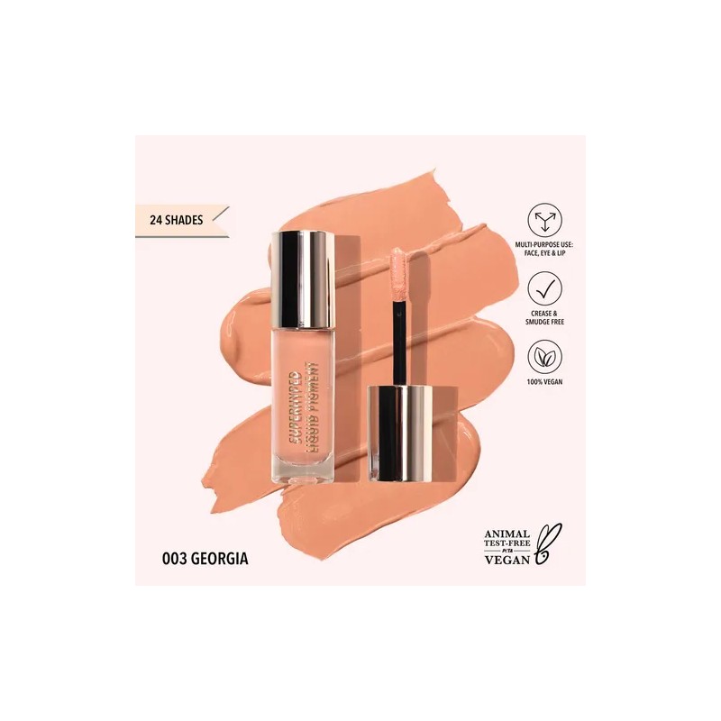 Sombra Líquida Moira Cosmetic Superhyped Liquid Mate Shimmer Color de