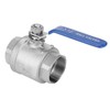 304 Stainless Steel Two Piece Full Port Female Thread Ball