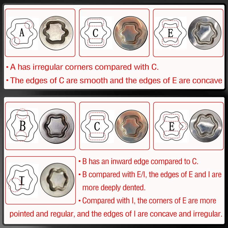 JEUCLEL B-Wheel Locking Nut Key Compatible with Toyota Models, Lexus,