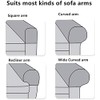 Arm Rest Covers Set, Pack of 2 Stretch Armchair Arm