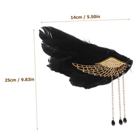 Healeved Hair Accessories for Girls Plume Hair Clips Large Hair Clips Teen Girls Hair Clip Wedding Hair Clips for Bridal