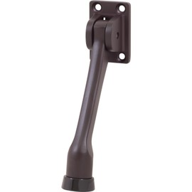 Stone Harbor Hardware Heavy-Duty Kick-Down Stop with 4 Screws, 5 Inches, Oil-Rubbed Bronze