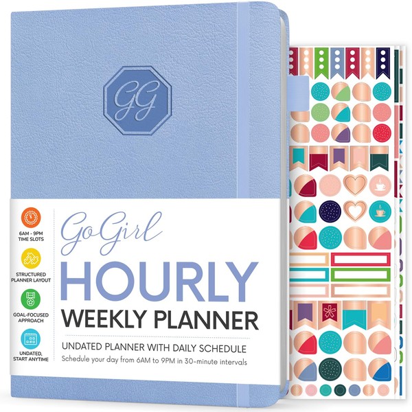 GoGirl Weekly Schedule Planner – Hourly Work & Life Planner