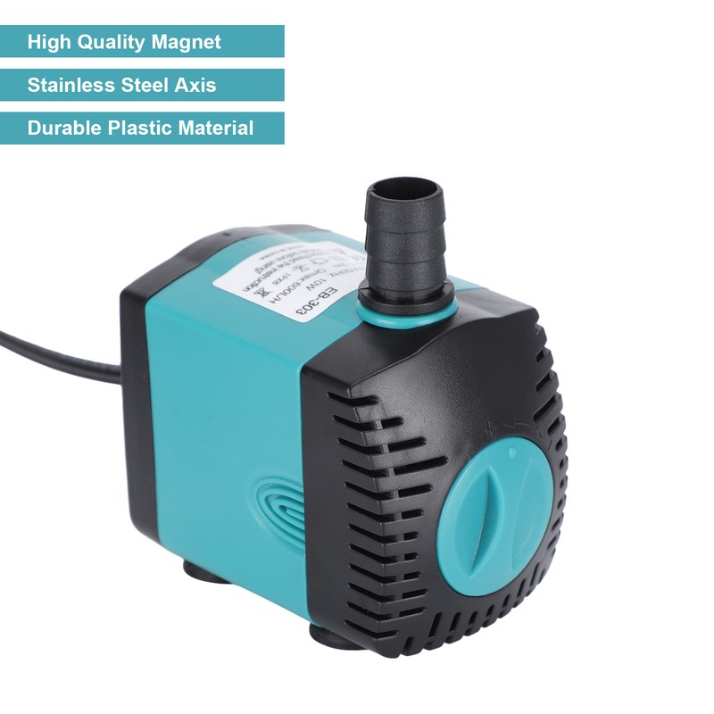 10W Submersible Pump 600L/H 1.2m Lift Low Noise Water Pump