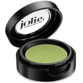 Jolie Cosmetics Powder Pressed Metallic Eyeshadows - Cruelty Free, Vegan, Single Pan Eyeshadow 1.48g Vibrant Colors (Key Lime)