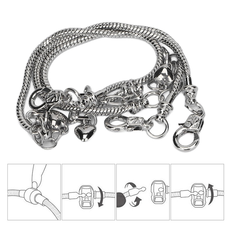 Charm Bracelet Making Kit Basic Bracelets Colored Beads Pendants Jewelry