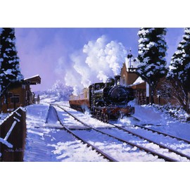 Pannier Tank GWR Severn Valley Railway Steam Train Blank Christmas Birthday Card