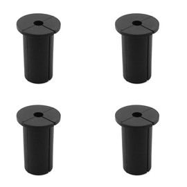 ZYAMY 4PCS Cable Feed Through Protective Sleeves for Starlink 1" Wall Hole Cable Routing Silicone Kit Cable Router and Ethernet Adapter Wall Grommet Bushing Black