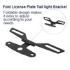Adjustable Motorcycle License Plate Mount Holder Bracket- Universal Fold License