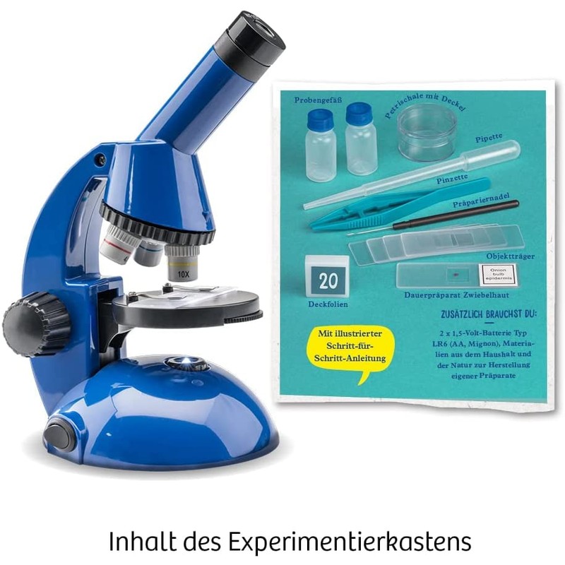 KOSMOS 616984 Explorer Microscope, Enlarge Preparations and Discover Natural Sciences,