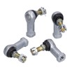 4PCS Tie Rod End Kit Rubber Metal WearResistant Replacement for