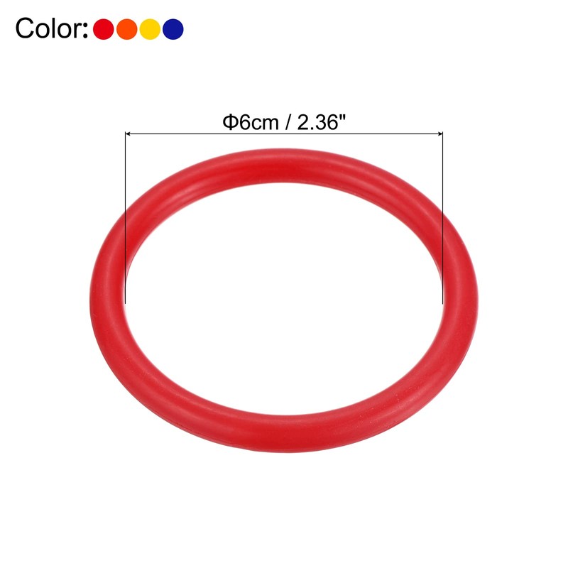 PATIKIL Carnival Ring-Toss Rings 6cm ID, 24 Pack Plastic Hoop