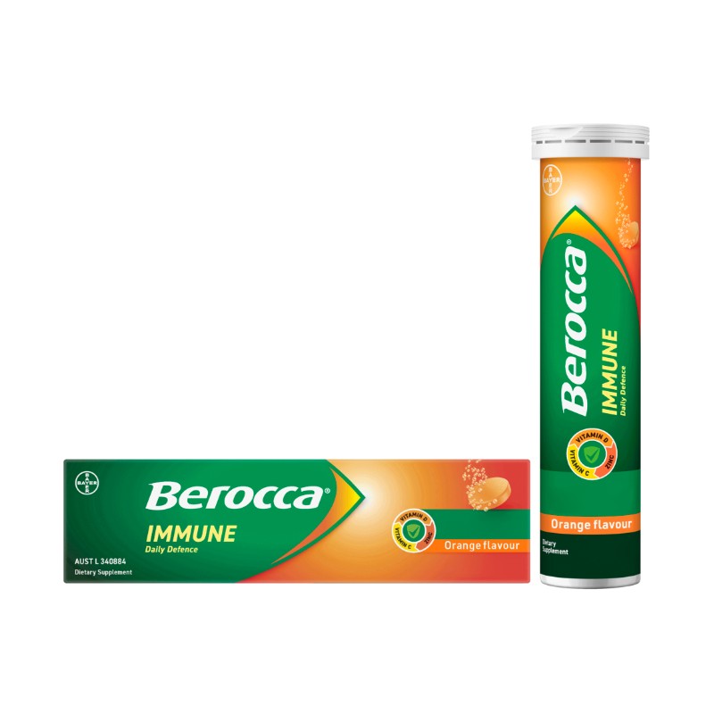 Berocca Immune Daily Defence Orange 15 Effervescent Tablets