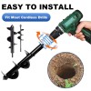 Unbranded Garden Auger Drill Bit for Cordless Drill - 2