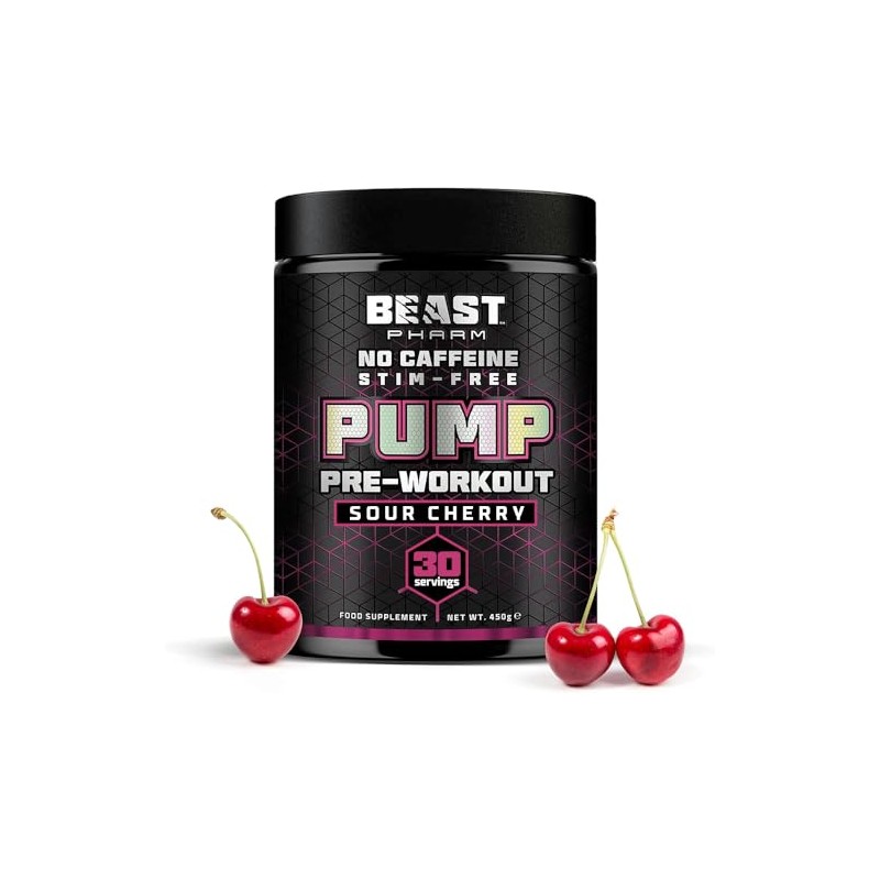 Beast Pump Non Stim Pre Workout Powder, 8000mg L Citrulline