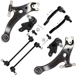 8PCS ASTOU Front Suspension Kit fit for 2013-2018 for Toyota Avalon 2012-2017 for Toyota Camry Lower Control Arm Assembly Lower Ball Joints Outer Tie Rod Ends Sway Bar Links