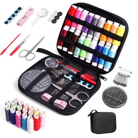 TUXWANG Sewing Kit with Sewing Accessories, Bobbins Thread, Large Format Premium Sewing, Sewing Box, Complete Sewing Kit for Beginners, Travelers
