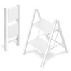 2 Step Ladder Folding Step Stool, OOSOFITT 330 Lbs Load