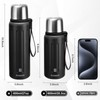 Vacuum Insulated Thermo Flasks with Cup 800ml/27oz Stainless Steel Thermo
