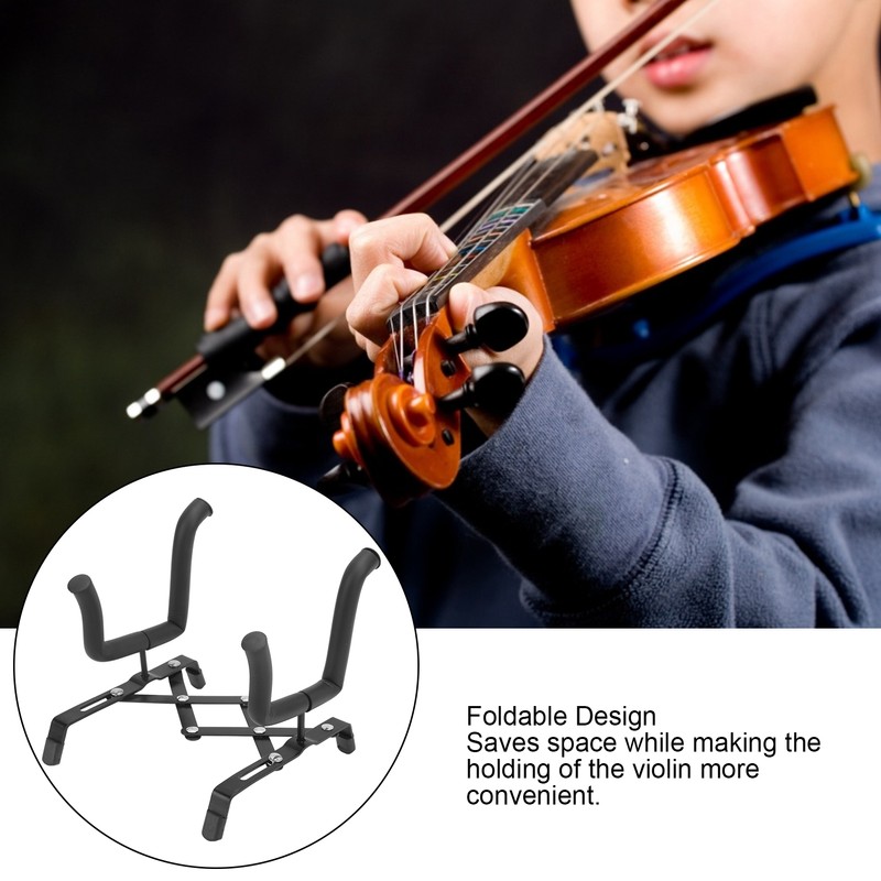 Foldable Violin Stand Portable Rack Holder Holding Rack Instrument Accessory