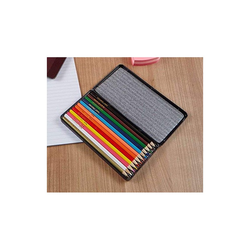 Helix Oxford Colouring Pencils in Metal Tin (Pack of 12)