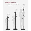 VASAGLE Coat Rack, Solid Wood Coat Stand, Freestanding Hall Tree,