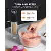 [Upgraded 9 Oz] FORLIM Gravity Electric Salt and Pepper Grinder