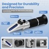 4-in-1 Refractometer for Ethylene & Propylene Glycol Antifreeze, DEF, Battery
