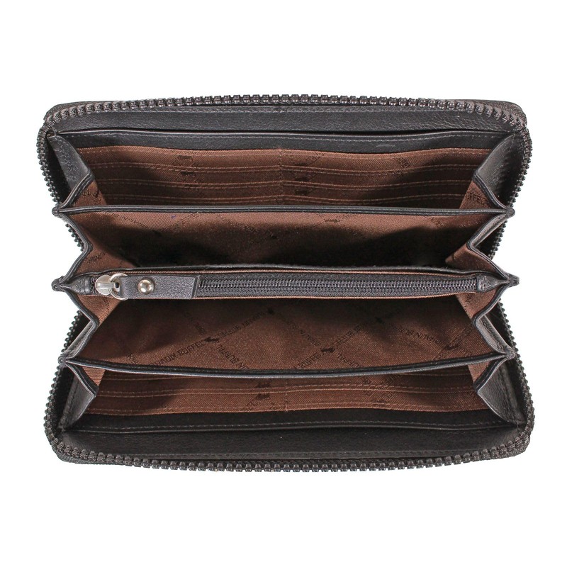BRAUN BÜFFEL Capri Leather Wallet 19 cm, black, Classic