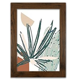 MH Home Photo Frame, Picture Frame, Certificate Frame, Freestanding & Wall Mountable (Walnut, A4 (21 x 30 cm))