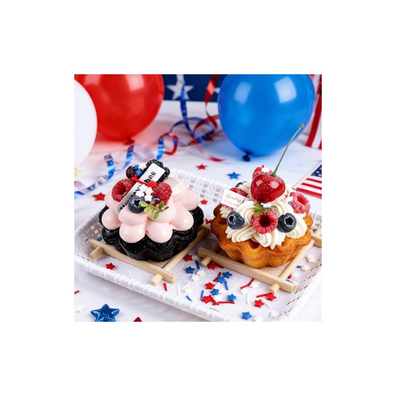 Red White and Blue Sprinkles, 11.3oz/320g Edible Patriotic Sprinkles Mixed