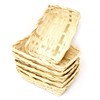 Lashuma Set of 6 Rectangular Bamboo Baskets, Flat Filling Baskets,