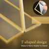 24 Pack Gold Acrylic Sign Holder, Gold Picture Frames Double
