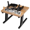 Router Table with Stand and Adjustable Backrest, 440.92 lbs Load-bearing