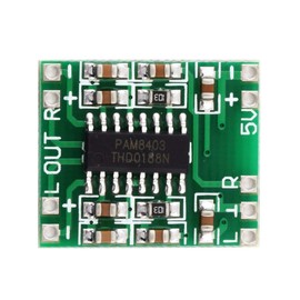 ARCELI Super Mini PAM8403 Digital Power Amplifier Board 2 x 3 Watt Class D 2.5-5 V USB Power Pack of 5