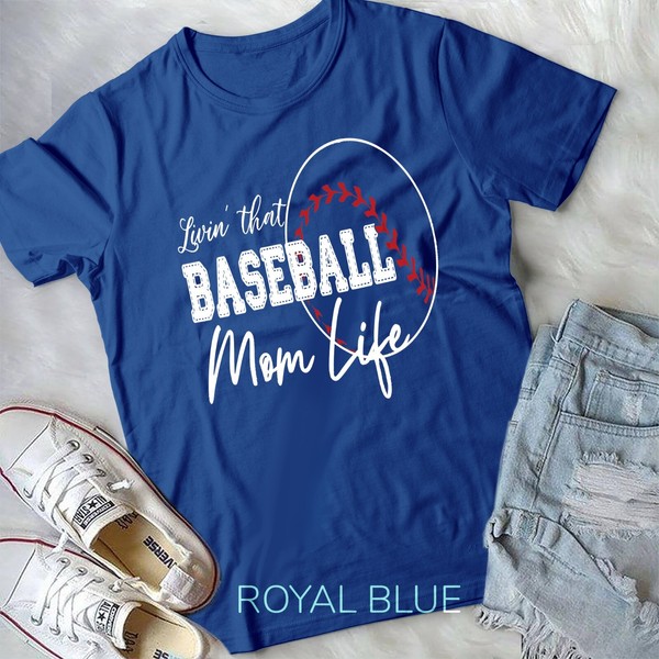 G5000 Sports Moms Shirt Livin' That Baseball Mom Life Mother's