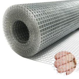 Loveerct GARDEN & HOME Hardware Cloth 1/4 Inch 16in X 20ft,23 Gauge Hot Dip Galvanized After Welded Cage Mesh Roll Square Chicken Wire Netting Rabbit Fence Snake Fencing Rodent Animals Weasel Raccoons